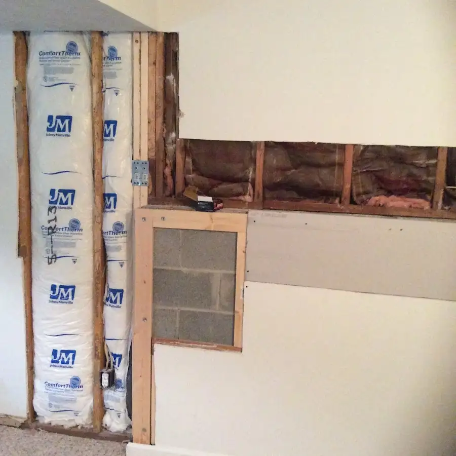 Wall insulation replacement during Odor Removal & Deodorization in Forestville